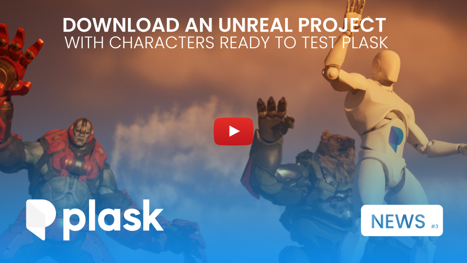 Unreal project with characters... ready to use Plask animations !
